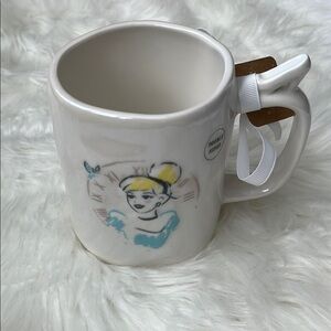 🆕Rae Dunn x Disney Cinderella Double Sided Mug A Dream Come True Glass Slipper